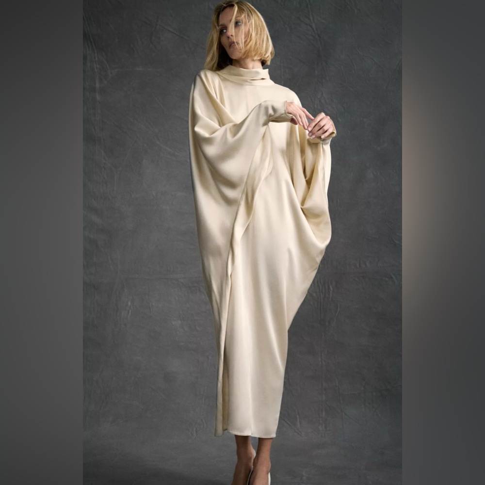 ZARA SATIN EFFECT TUNIC ZW COLLECTION LIMITED EDITION